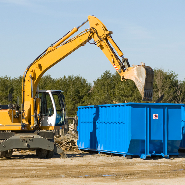 how does a residential dumpster rental service work in Marienthal